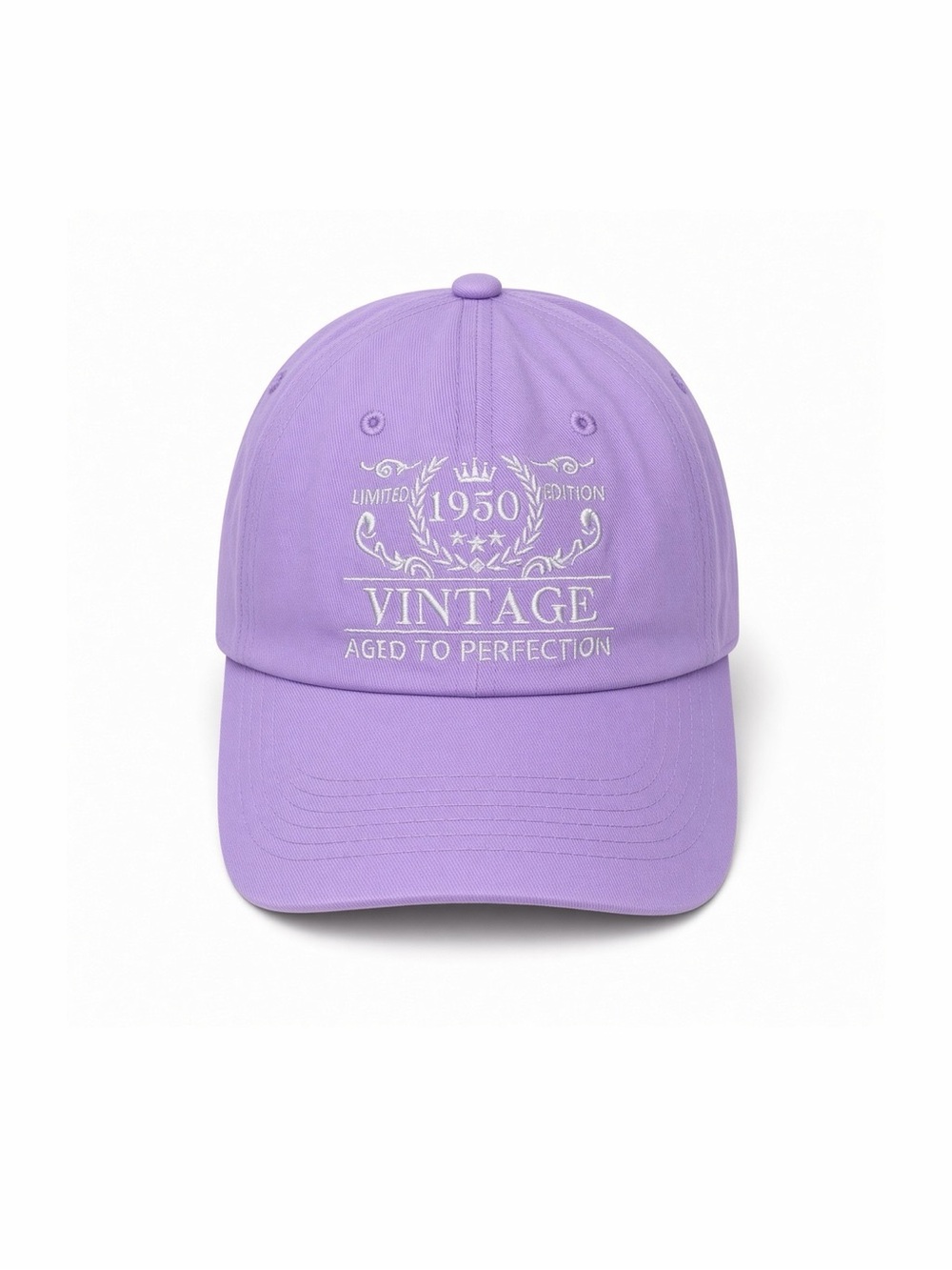 Lilac 1950 Aged to Perfection Embroidered Baseball Cap Adjustable